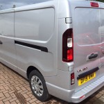 Vivaro LWB 'Sportive' from the back Vivaro LWB 'Sportive' van hire in Glasgow