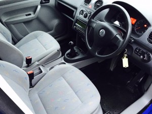 Clean and tidy van cabin Clarkson Vehicle Rental Glasgow